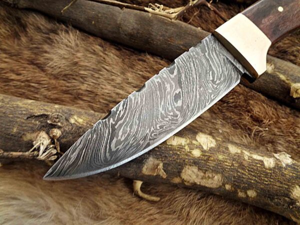 Custom Handmade Damascus Steel Skinner Knife | Christmas Gift, Birthday Gift, Wedding Gift, Anniversary Gift, Valentine's Gift - Image 3