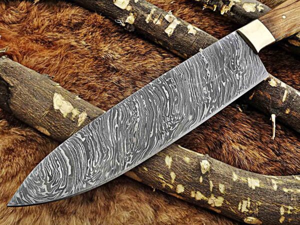 Custom Handmade Damascus Steel Chef Knife | Christmas Gift, Birthday Gift, Wedding Gift, Anniversary Gift, Valentine's Gift - Image 5