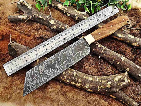 Custom Handmade Damascus Steel Cleaver Knife | Christmas Gift, Birthday Gift, Wedding Gift, Anniversary Gift, Valentine's Gift