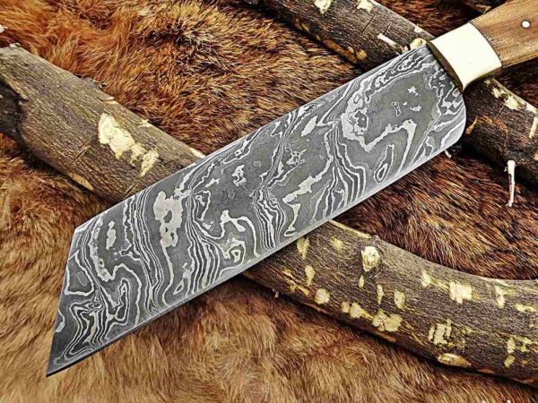 Custom Handmade Damascus Steel Cleaver Knife | Christmas Gift, Birthday Gift, Wedding Gift, Anniversary Gift, Valentine's Gift - Image 3