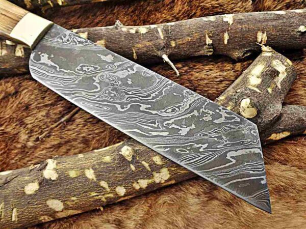 Custom Handmade Damascus Steel Cleaver Knife | Christmas Gift, Birthday Gift, Wedding Gift, Anniversary Gift, Valentine's Gift - Image 6