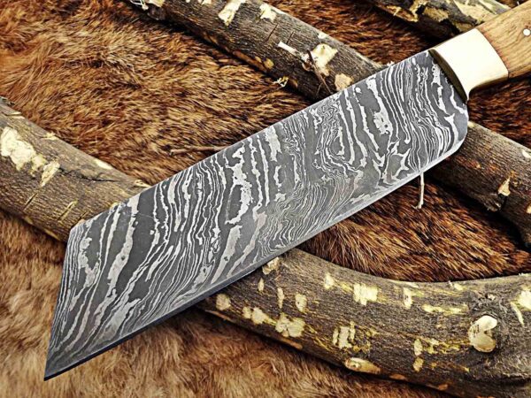 Custom Handmade Damascus Steel Cleaver Knife | Christmas Gift, Birthday Gift, Wedding Gift, Anniversary Gift, Valentine's Gift - Image 3