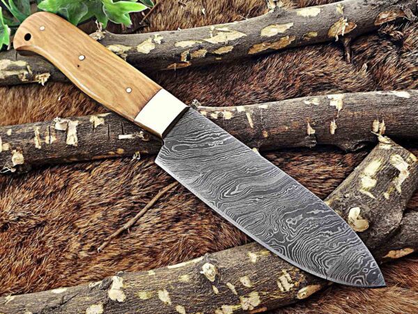 Custom Handmade Damascus Steel Chef Knife | Christmas Gift, Birthday Gift, Wedding Gift, Anniversary Gift, Valentine's Gift - Image 5