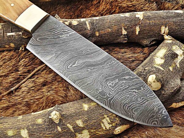 Custom Handmade Damascus Steel Chef Knife | Christmas Gift, Birthday Gift, Wedding Gift, Anniversary Gift, Valentine's Gift - Image 6