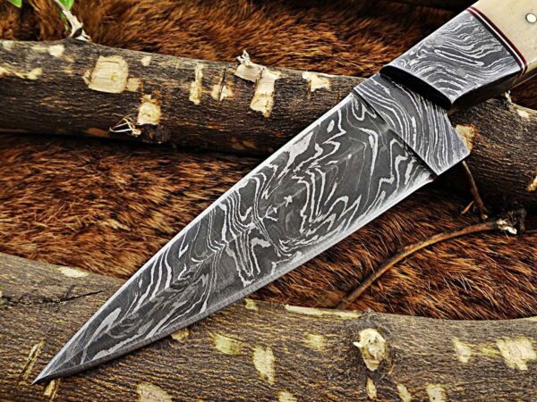 Custom Handmade Damascus Steel Skinner Knife | Christmas Gift, Birthday Gift, Wedding Gift, Anniversary Gift, Valentine's Gift - Image 3