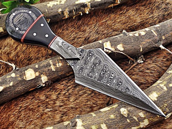 Custom Handmade Damascus Steel Skinner/Dagger Knife | Christmas Gift, Birthday Gift, Wedding Gift, Anniversary Gift, Valentine's Gift - Image 5