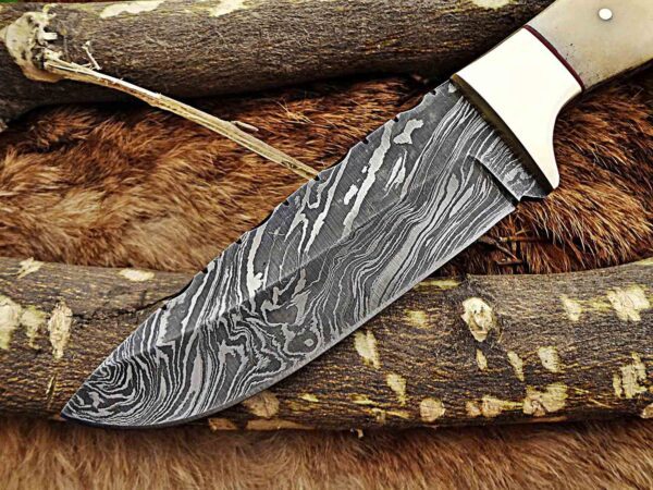 Custom Handmade Damascus Steel Skinner Knife | Christmas Gift, Birthday Gift, Wedding Gift, Anniversary Gift, Valentine's Gift - Image 2