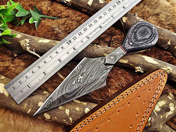 Custom Handmade Damascus Steel Skinner/Dagger Knife | Christmas Gift, Birthday Gift, Wedding Gift, Anniversary Gift, Valentine's Gift