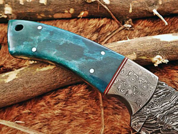 Custom Handmade Damascus Steel Skinner Knife | Christmas Gift, Birthday Gift, Wedding Gift, Anniversary Gift, Valentine's Gift - Image 5