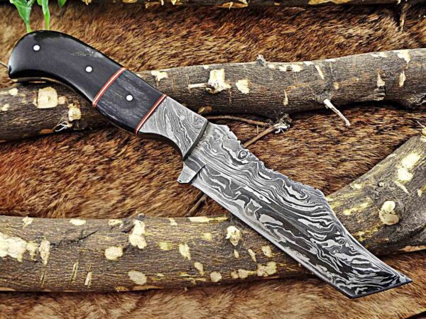 Custom Handmade Damascus Steel Tento Skinner Knife | Christmas Gift, Birthday Gift, Wedding Gift, Anniversary Gift, Valentine's Gift - Image 5