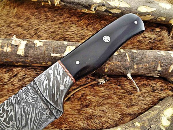 Custom Handmade Damascus Steel Skinner Knife | Christmas Gift, Birthday Gift, Wedding Gift, Anniversary Gift, Valentine's Gift - Image 3