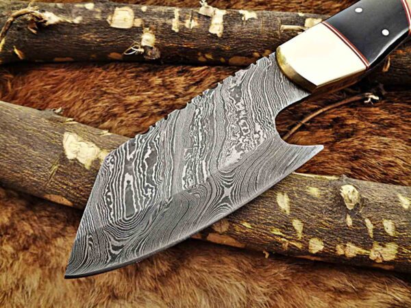 Custom Handmade Damascus Steel Hunting Skinner Knife | Christmas Gift, Birthday Gift, Wedding Gift, Anniversary Gift, Valentine's Gift - Image 3