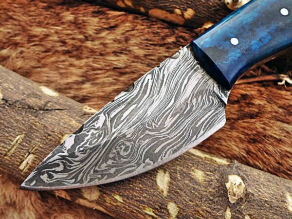 Custom Handmade Damascus Steel Skinner Knife | Christmas Gift, Birthday Gift, Wedding Gift, Anniversary Gift, Valentine's Gift - Image 3