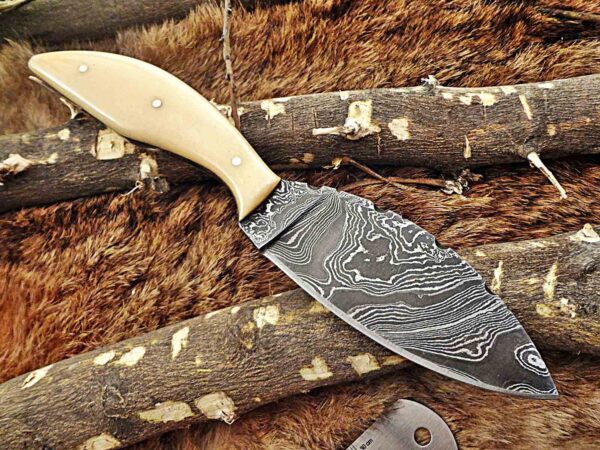 Custom Handmade Damascus Steel Skinner Knife | Christmas Gift, Birthday Gift, Wedding Gift, Anniversary Gift, Valentine's Gift - Image 5