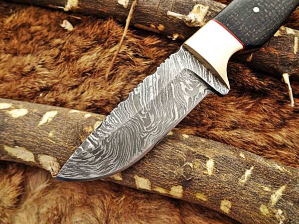 Custom Handmade Damascus Steel Skinner Knife | Christmas Gift, Birthday Gift, Wedding Gift, Anniversary Gift, Valentine's Gift - Image 3