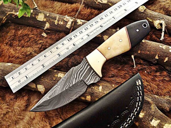 Custom Handmade Damascus Steel Hunting Skinner Knife | Christmas Gift, Birthday Gift, Wedding Gift, Anniversary Gift, Valentine's Gift