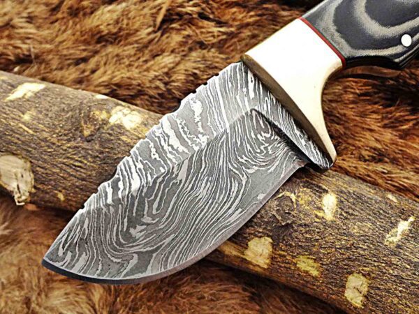 Custom Handmade Damascus Steel Skinner Knife | Christmas Gift, Birthday Gift, Wedding Gift, Anniversary Gift, Valentine's Gift - Image 3