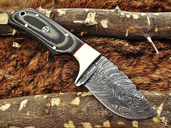 Custom Handmade Damascus Steel Skinner Knife | Christmas Gift, Birthday Gift, Wedding Gift, Anniversary Gift, Valentine's Gift - Image 4