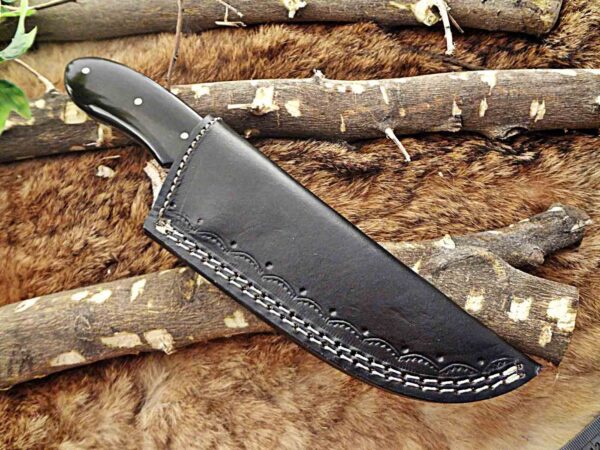 Custom Handmade Damascus Steel Gut Hook Skinner Knife | Christmas Gift, Birthday Gift, Wedding Gift, Anniversary Gift, Valentine's Gift - Image 7