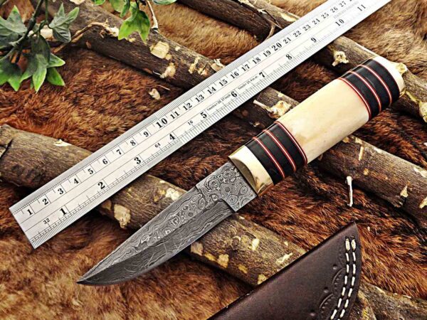 Custom Handmade Damascus Steel Hunting Skinner Knife | Christmas Gift, Birthday Gift, Wedding Gift, Anniversary Gift, Valentine's Gift