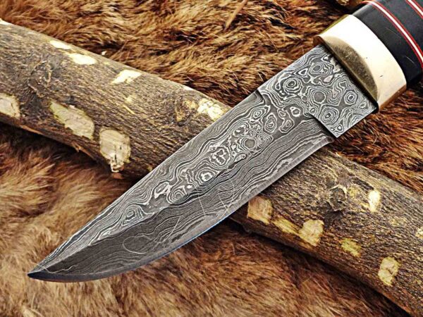 Custom Handmade Damascus Steel Hunting Skinner Knife | Christmas Gift, Birthday Gift, Wedding Gift, Anniversary Gift, Valentine's Gift - Image 3