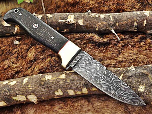 Custom Handmade Damascus Steel Skinner Knife | Christmas Gift, Birthday Gift, Wedding Gift, Anniversary Gift, Valentine's Gift - Image 5