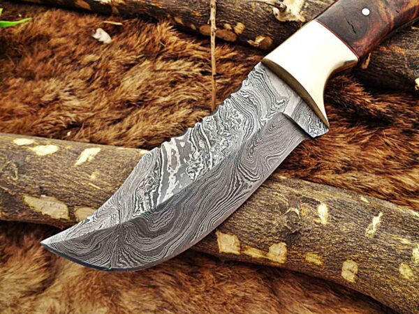 Custom Handmade Damascus Steel Skinner Knife | Christmas Gift, Birthday Gift, Wedding Gift, Anniversary Gift, Valentine's Gift - Image 3