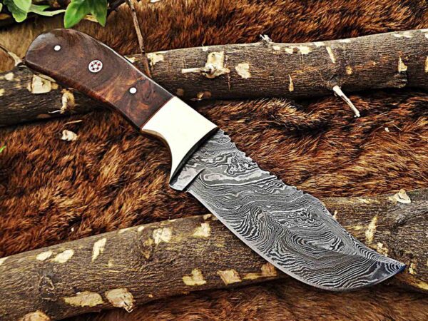 Custom Handmade Damascus Steel Skinner Knife | Christmas Gift, Birthday Gift, Wedding Gift, Anniversary Gift, Valentine's Gift - Image 5