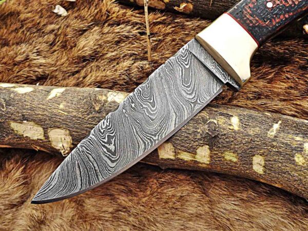 Custom Handmade Damascus Steel Skinner Knife | Christmas Gift, Birthday Gift, Wedding Gift, Anniversary Gift, Valentine's Gift - Image 3