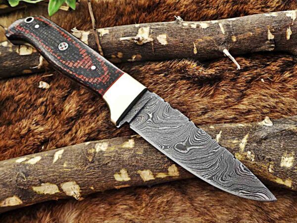 Custom Handmade Damascus Steel Skinner Knife | Christmas Gift, Birthday Gift, Wedding Gift, Anniversary Gift, Valentine's Gift - Image 4