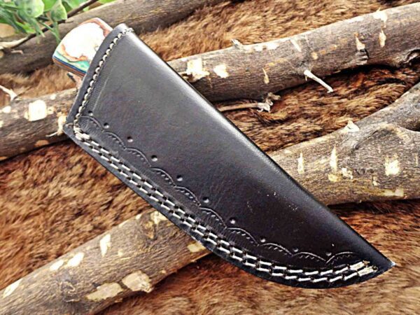 Custom Handmade Damascus Steel Gut Hook Skinner Knife | Christmas Gift, Birthday Gift, Wedding Gift, Anniversary Gift, Valentine's Gift - Image 7