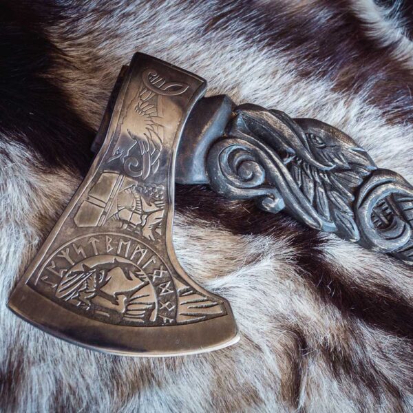 Vedrfolnir Viking Axe | Handmade Bearded Viking Axe | Anniversary Gift, Christmas Gift, Best Gift For Him - Image 4